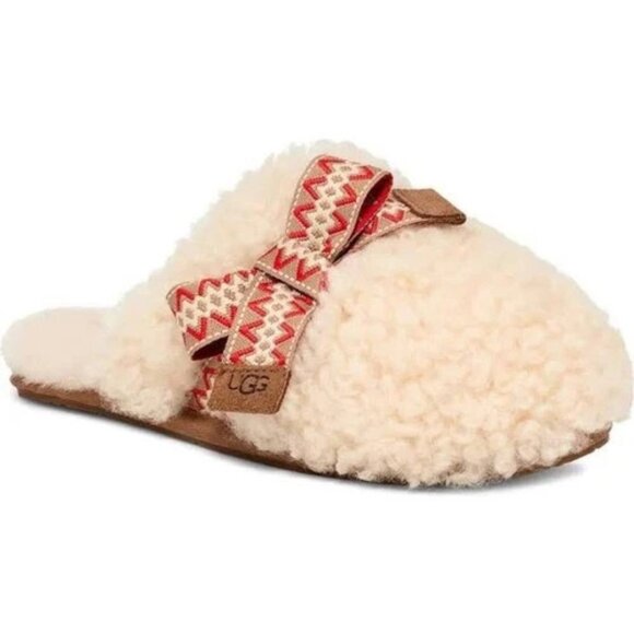 UGG Shoes - UGG MAXI CURLY SCUFF SLIPPERS CREAM